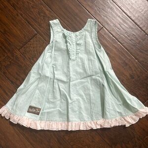 Matilda Jane Serendipity Swiss Dot Ruffle Tunic Dress Sz 6